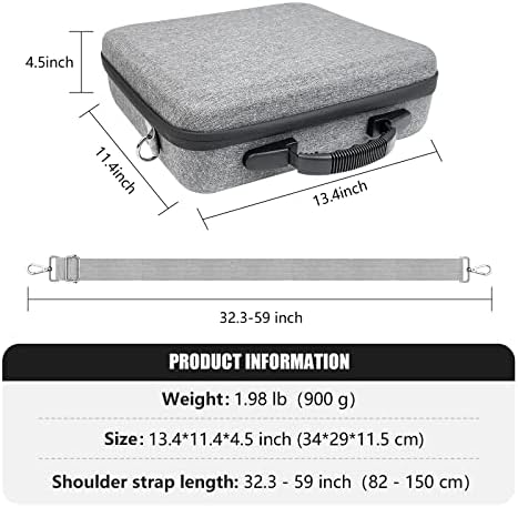 Amazear Avata Drone Carrying Case for DJI Avata FPV Portable Travel Hard Carrying Bag, DJI Aavat Drone Accessories (Goggles 2)