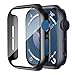 Smiling Case for Apple Watch Series 4 & Series 5 44mm with Buit in Tempered Glass Screen Protector- All Around Hard PC Protective Case High Definition Clear Ultra-Thin Cover for Apple watch Series 4/5