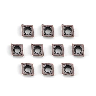 Carbide Turning Inserts CCMT09T304 CCMT32.51 Lathe Turning Tool Holder Indexable Inserts for Steel Metal Machining, 10 Pieces
