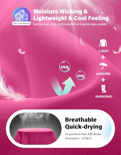 Image of UPF 50+ Sun Shirt for Women Long Sleeve Quick Dry UV Protection Hiking Top