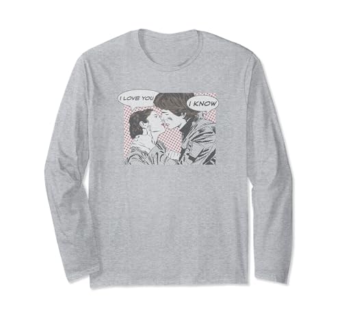 Star Wars Han et Leia le t-shirt mythique du baiser Pop Art