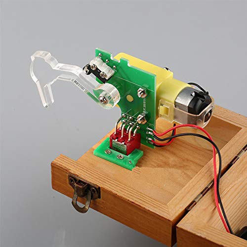 N/C Useless Box Wooden Turns Itself Off Useless