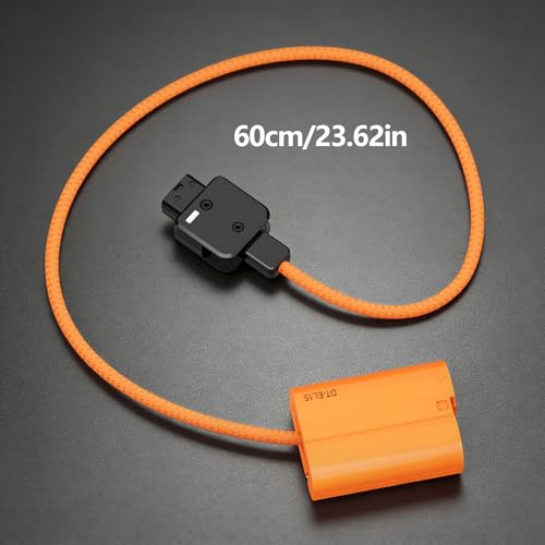 Batería virtual EN-EL15 con cable conector D-Tap para cámaras digitales Z6 II D7500 D7100 6