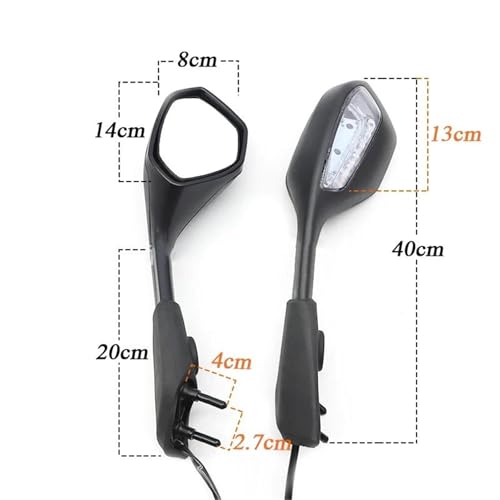 Rétroviseurs de moto clignotants S1000RR pour balades