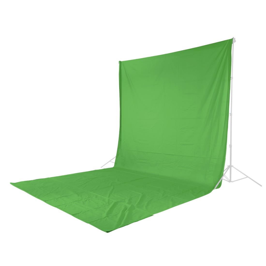 Hama Sfondo fotografico in tessuto, 2,95 x 6 m (sfondo pieghevole per studio fotografico, 100% cotone, verde screen, background sfondo fotografico per fotografia, video e televisione), verde