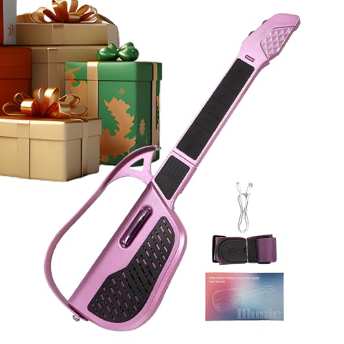 Guitarra eléctrica - 500mAh juguete sin cuerdas, instrumento de juego interactivo, construcción duradera, portátil para viajes | Herramienta de aprendizaje musical para niños pequeños estudiantes de