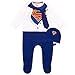 DC Comics Tutina da Notte e Cappello per Bambino Superman Blu 3 a 6 Mesi