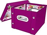 Snap-N-Store Storage Box with Lid, Assembled - 10 H x 8 W x 11.25 L Inches, Berry (SNS03328)