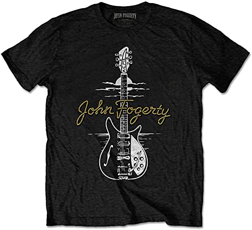 Photo de John Fogerty 'Lasso Signature' (Black) T-Shirt - New & Official! Blacks