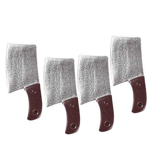 Toyvian 4pièces Miniature Couteau De Cuisine De Outils De Décoration pour Maison De Poupée Et Cuisine