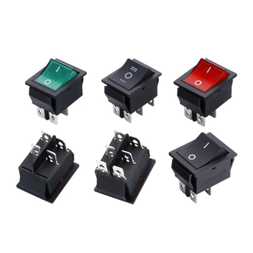 Interruptor KCD4 de 4 pines y 16A 250V CA para encendido de maquinaria industrial 3