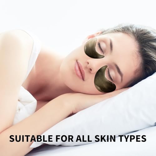 Máscara de colágeno pérola preta antirrugas sob os olhos para olhos inchados olheiras almofada de ge