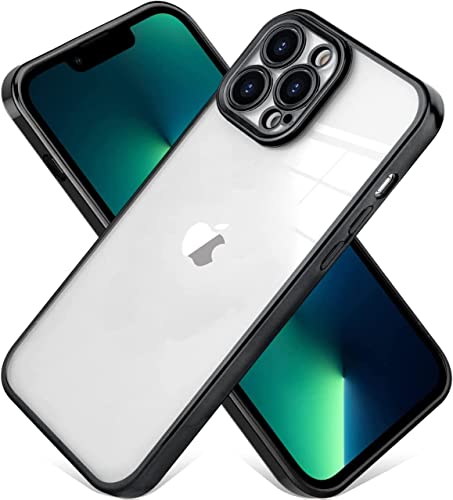 Image of mobistyle Designed for 13 Pro | Luxury Electroplating Case | Camera Protection Back Cover Case for iPhone 13 Pro (Electroplating Black)