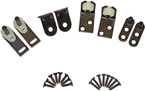 Swinging Cafe Doors Double Action Door Hinges With Self-Hold Feature for Saloon Doors and Cafe Doors, Door Hinge for In & Out Doorway, Double Swing Hinges, Self Closing Door Hinges (Oil-Rubbed Bronze)