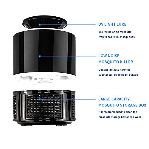 KKmoon Lâmpada doméstica do assassino do mosquito de inalação Lâmpada da armadilha do mosquito Inset