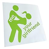 Kiwistar – Adhesivo para el coche, color verde mate, 60 x 53 cm, para coche, portátil, bicicleta, camión, moto, multicolor JDM Decal Racing