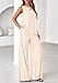 PRETTYGARDEN Women's 2026 Two Piece Matching Lounge Sets Asymmetrical Split Tank Tops Wide Leg Pants Summer Outfits Tracksuit (Beige,Medium)