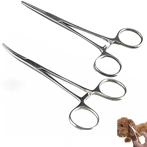 Pince à piercing, Lot de 2 pinces à piercing autobloquantes en acier inoxydable de haute qualité...