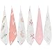 LifeTree Suave Toallas de Lavabo, Toallas de Muselina para Bebés, 27 X 27cm Toalla Facial Bebe, Toallitas, Pañuelo Para Niños Pack de 6