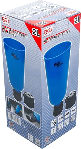 BGS 8899 | Öl-Einfülltrichter mit Bajonettadapter für VAG, Mercedes-Benz, BMW, Porsche, Volvo | 2 l