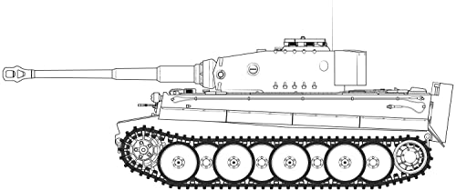 Maquette Tiger-1 Version Mid Airfix kit de blindé historique de précision - 2
