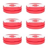 SUPVOX 6 Amortiguadores de Vibraciones de Silicona para Raqueta de Tenis con Bandera Canadiense - Accesorios Multicolores