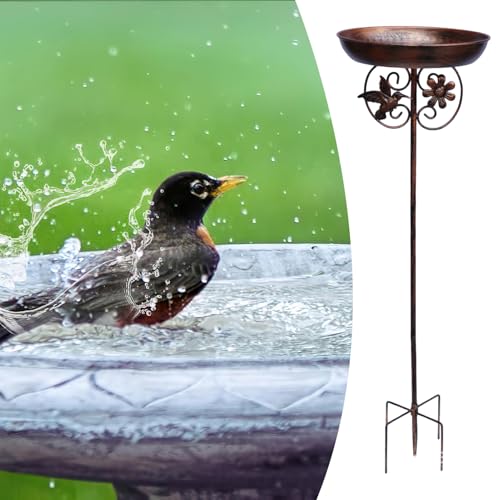 Bain d'oiseaux de jardin chic en version détachable et design durable - 4