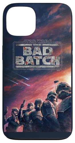 Coque iPhone 13 Star Wars contre les rayures motif Bad Batch Sunset