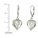 Sterling Silver Puffy Heart Leverback Earrings
