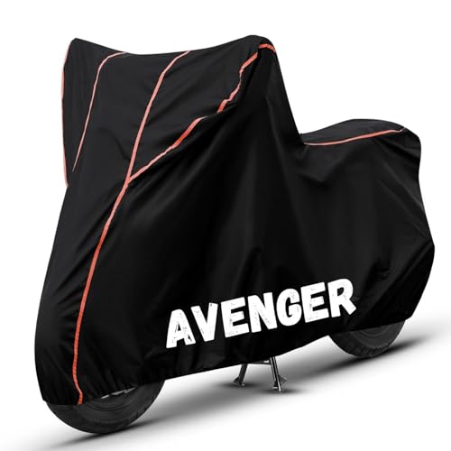 Image of Bike Cover for Avenger 100% Waterproof, Dustproof & Scratch Resistant| Fully Bottom Elastic UV Resistant Heavy Duty Body Cover | All Weather Outdoor Use