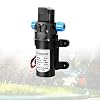 Hogedruk waterpomp 12v, 116Psi Zelfaanzuigende waterpomp Olieoverdrachtspomp Elektrische afzuigkap voor caravankampeerboot