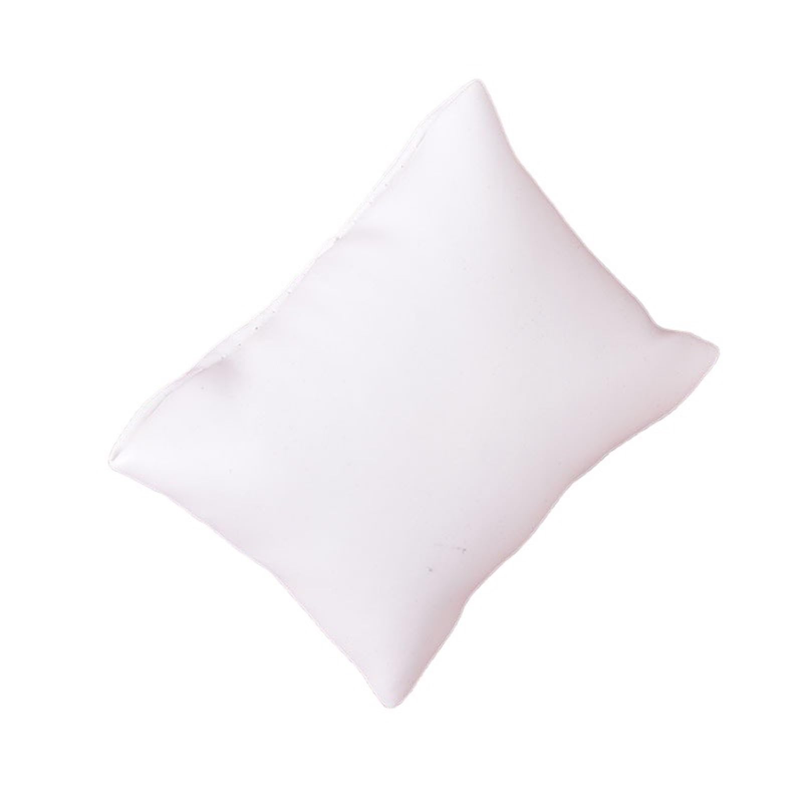 WUYXTO 10pcs PU Or Velvet Leather Bracelet Watch Pillow Jewelry Boxes Display Pillows Showcase For Packaging(WHITE)