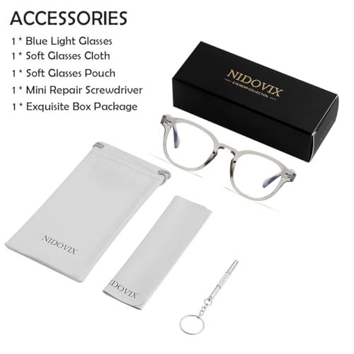 Image of Retro Round Blue Light Blocking Glasses for Men Women, Vintage Frame Non-prescription Computer Reading Eyeglasses