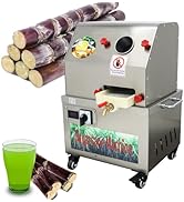 Banfluxion 24V DC or 110V AC Electric Sugarcane Juice Extractor 350W Vertical Sugar Cane Ginger P...