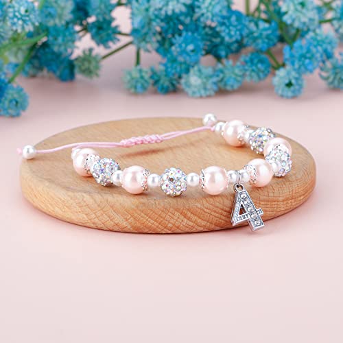 Image of PARTNER 2nd-13th Birthday Gifts for Her, Pink Pearl and Rhinestone Number Charm Bracelet for Girls Daughter Niece Granddaughter Sister