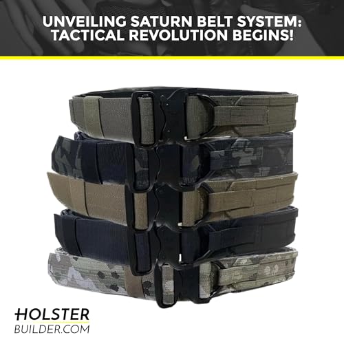 HolsterBuilder Saturn Belt System - Tactical Belt - Holster Accessories - Attachment (Large - Multicam - 38