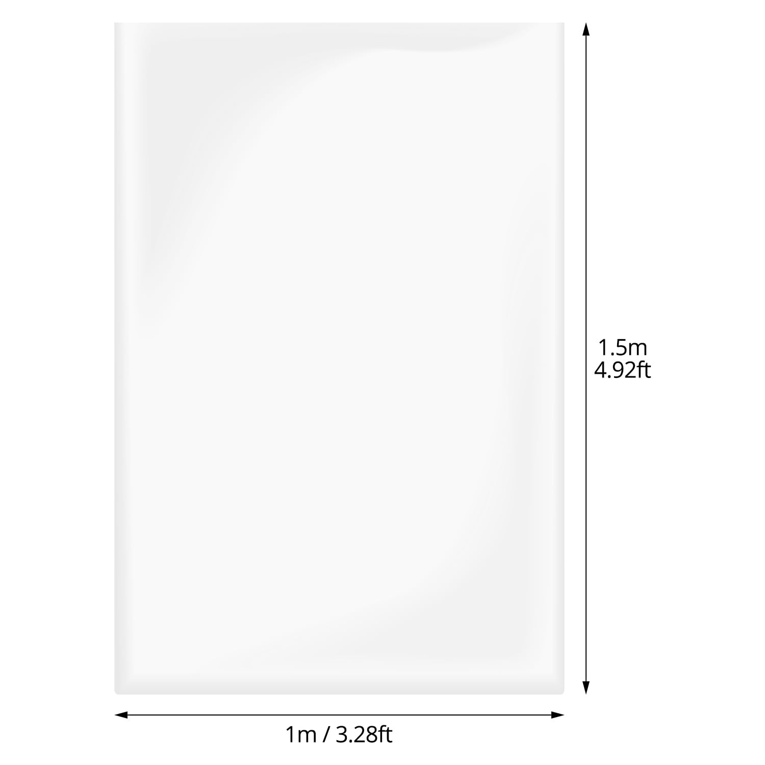 4x XXL Plastiktüten 100x150cm - Staub- & Feuchtigkeitsdicht