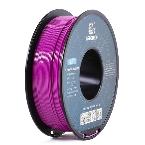Geeetech PETG Filament 1.75mm, 1kg Strong PETG 3D Printer Filament, Durable and...