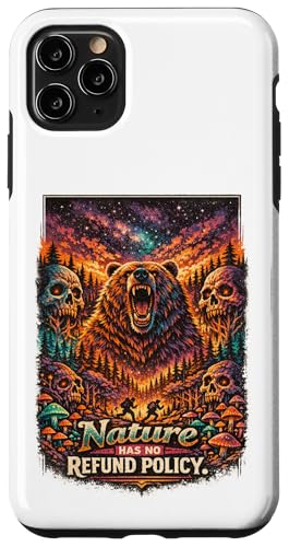 Nature Has No Return Policy Bear Camping �n�C�L���O �r���e�[�W ���C���h �X�}�z�P�[�X iPhone 11 Pro Max �p