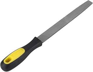 8in Flat Mill File, Smooth Blade with Handle Edge File, Sharpening Tool for Lawn Mower Blade, Garden Shears, Chisels, Spade, for Drills and All Blade Edge