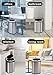 50 Liter/13 Gallon Kitchen Trash Can with Lid, Automatic Trash Can Stainless Steel Garbage Can with Mute Designed, Touchless Trash Can Motion Sensor Trash Can for Kitchen Bedroom Office Bathroom