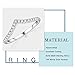MOOSEA Moissanite Wishbone Wedding Band for Women, D Color VVS1 Clarity Lab Created Stackable Rings 14K White Gold Vermeil Chevron Stacking Rings Moissanite Half Eternity Rings Anniversary Band