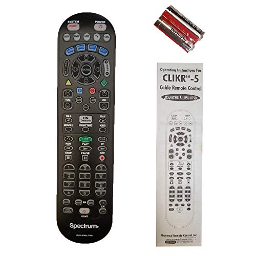 Spectrum TV Remote Control 3 Types To Choose FromBackwards compatible with Time Warner, Brighthouse and Charter cable boxes (Pack of One, UR5U-8780L)