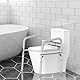 Heuffe Aufstehhilfe Toilette Höhenverstellbar, Robust WC Aufstehhilfe Ohne Bohren, Toiletten Haltegriffe für Senioren, Toilettensitzerhöhung mit Armlehnen, WC Haltegriff