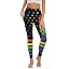 Rainbow Star Love Print Black