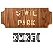 Router Letter Template Set (2.25”, 99 Pieces) – State Park Font Letter Router Template – Interlocking Sign Making Templates w/Letters, Numbers, Symbols & More - Interlock Signmaker's Templates