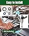 eosorssa 353102GGA0 Fuel Injector Seal Repair Kit(4 Sets) Fit for Hyundai Sonata 2.4L 2015-2017 Fit for Kia Sorento 2.4L 2016-2018 Replace 35310-2GGA0 35310-2GGA1