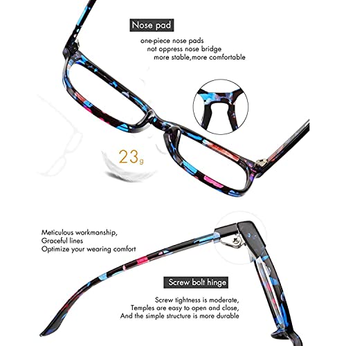 Image of Dervin Blue Light Blocking Glasses Gaming Filter Transparent Square Eyeglasses for Eye Protection Men Women, Computer /Tablet /Laptop /Mobile /TV, Anti-blue & Anti eyestrain