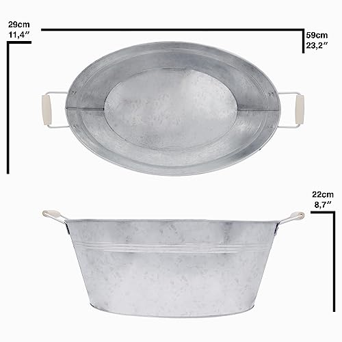 Décoration de jardin durable avec la baignoire galvanisée Premium - 3
