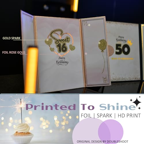 Image of Sweet 16 Birthday Rose Gold Guest Book Party Decorations for Girls 12 inchx18 inch - 16 Years Guest Book Alternative - Sweet Sixteen Party Keepsake - Sign In Poster Card, 16th Birthday Gifts - No Pen